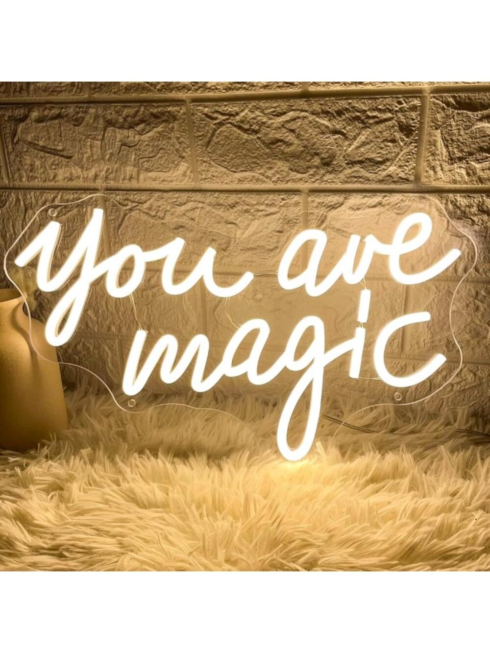Magic Neon Wall Sign - Dimmable LED Light for Bedroom, Living Room, Party Decor